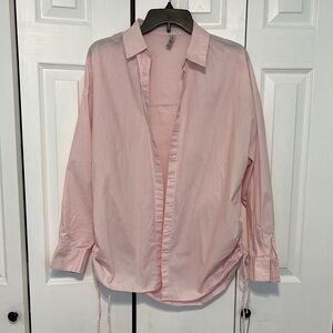 BlueSteel Soft‎ Pink Blouse Lightweight Feminine Cottagecore Girly Chic Size M